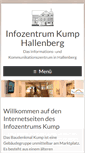 Mobile Screenshot of kump-hallenberg.de