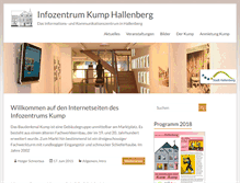 Tablet Screenshot of kump-hallenberg.de